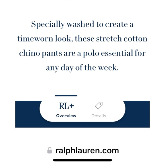 Polo Ralph Lauren Bedford Stretch Straight Fit Chino Pant | Size 33X32 - Picture 4 of 16